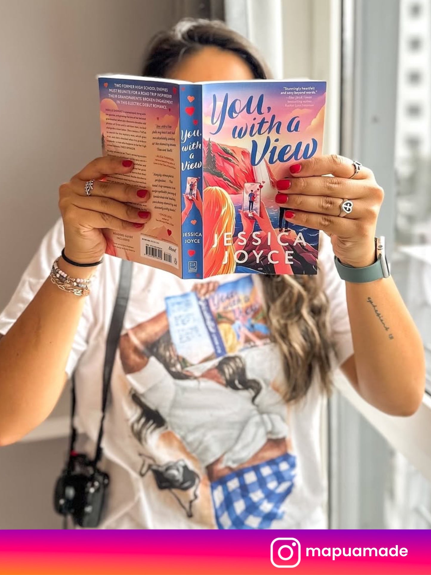 You, with a View by Jessica Joyce book t-shirt | hair and skin options