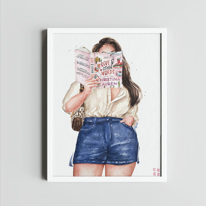 Love and Other Words book art print | hair & skin options