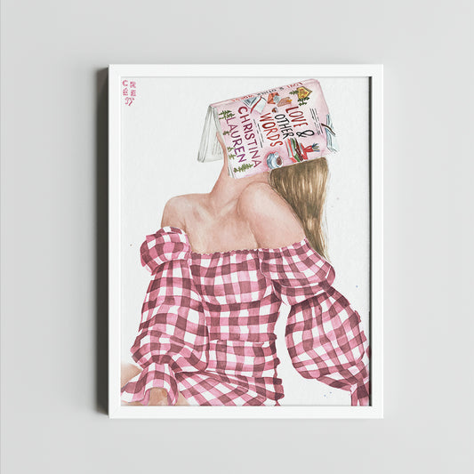 Love and Other Words book art print | hair options