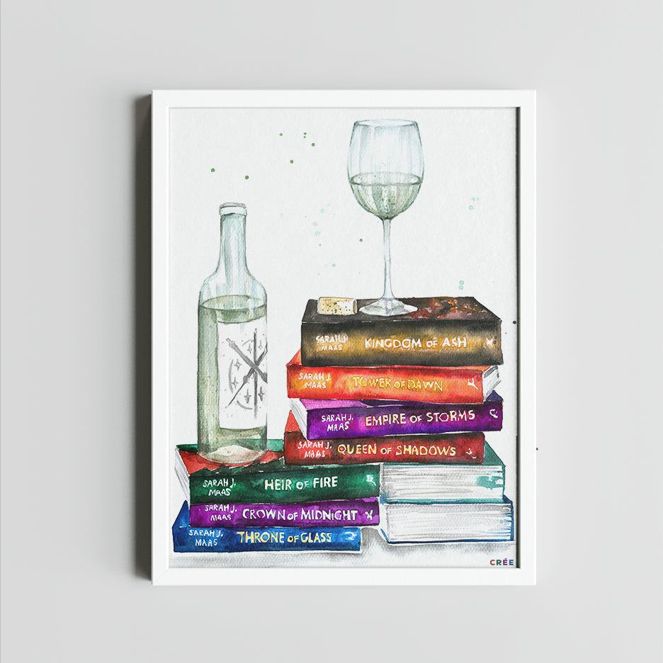 Throne of Glass novel series art print