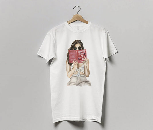 How to End a Love Story book t-shirt | hair options