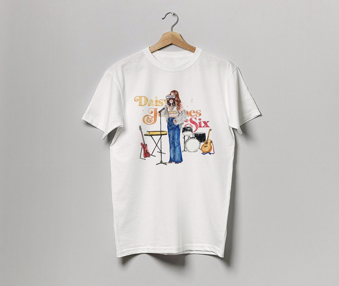 Daisy Jones & The Six by Taylor Jenkins Reid book t-shirt