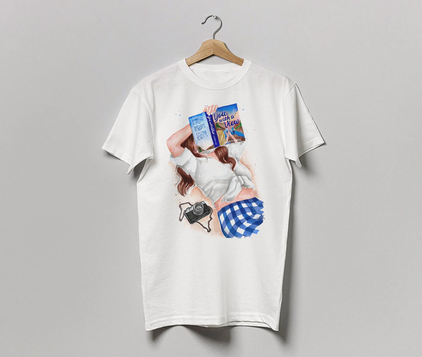 You, with a View by Jessica Joyce book t-shirt | hair and skin options