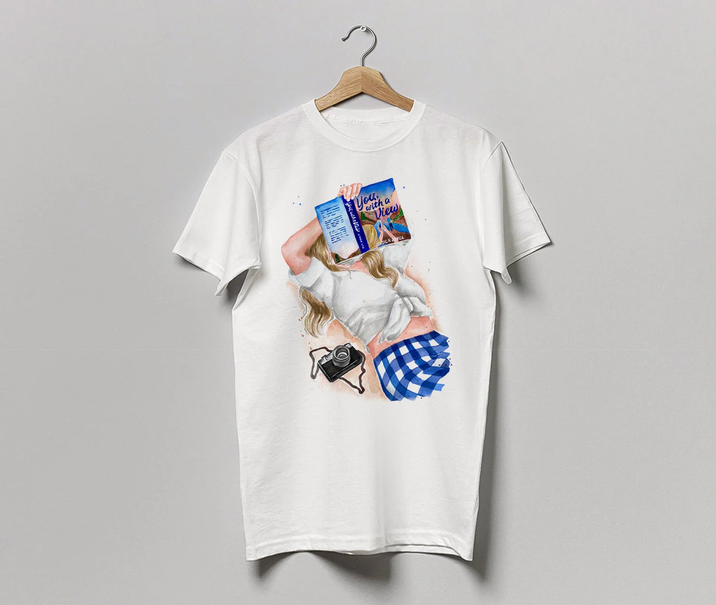 You, with a View by Jessica Joyce book t-shirt | hair and skin options