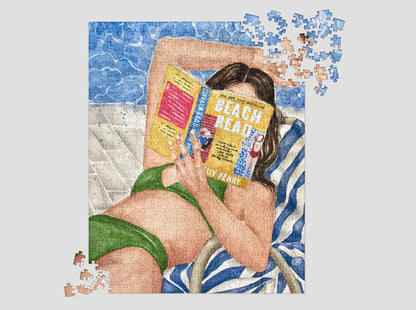 Beach Read book | 500 pcs jigsaw puzzle in metal box