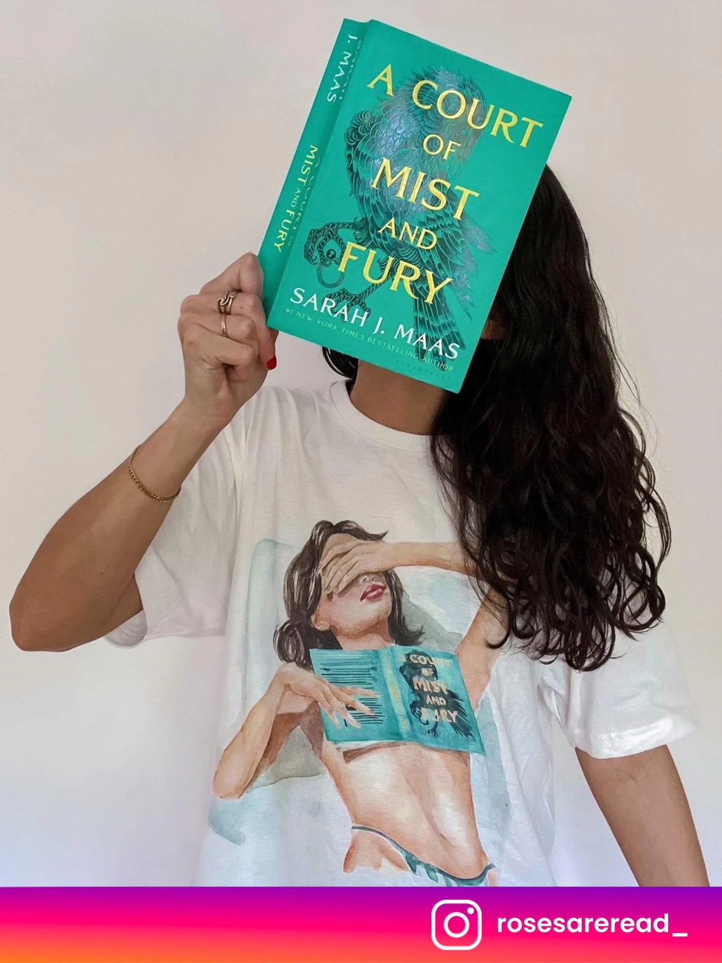 A Court of Mist and Fury  book t-shirt | hair and skin options