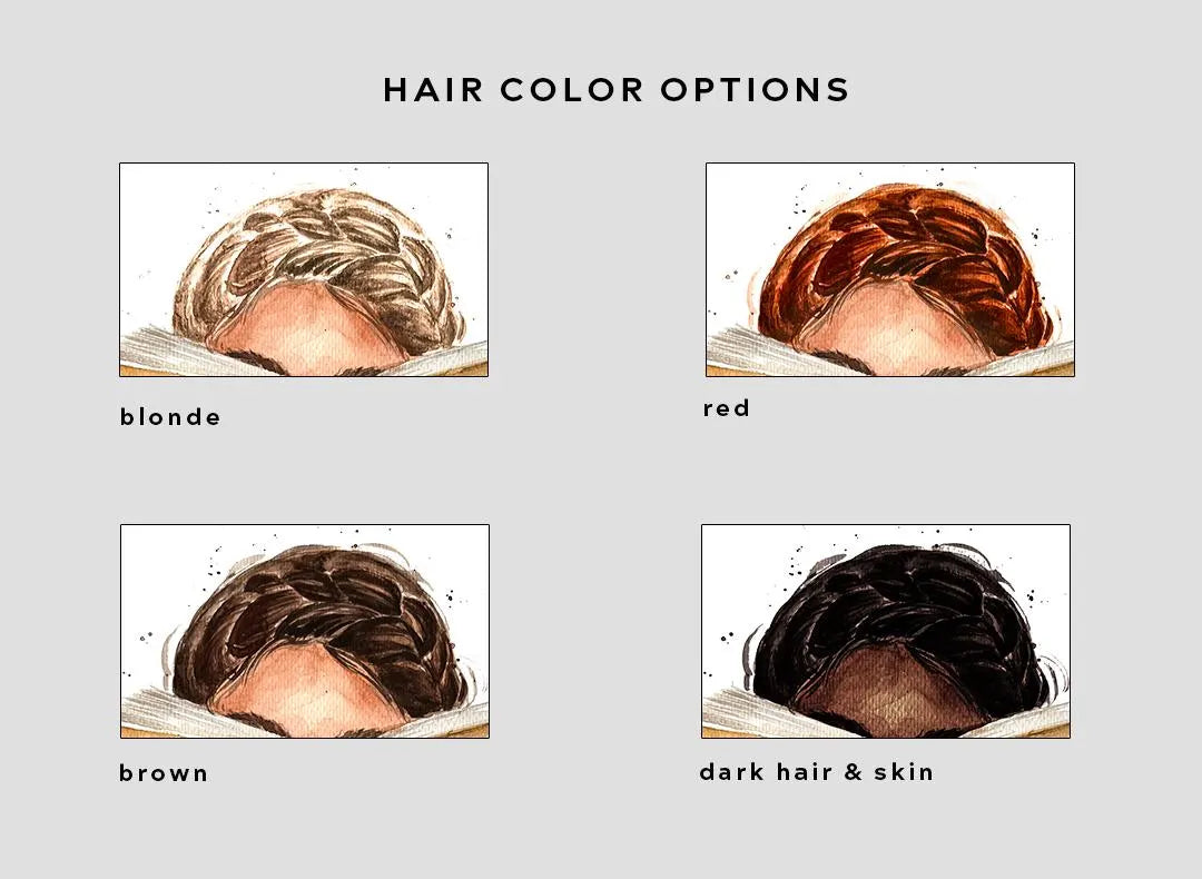 Fourth Wing book art print | hair and skin options