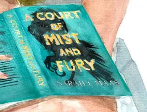 A Court of Mist and Fury book crop top | hair and skin options