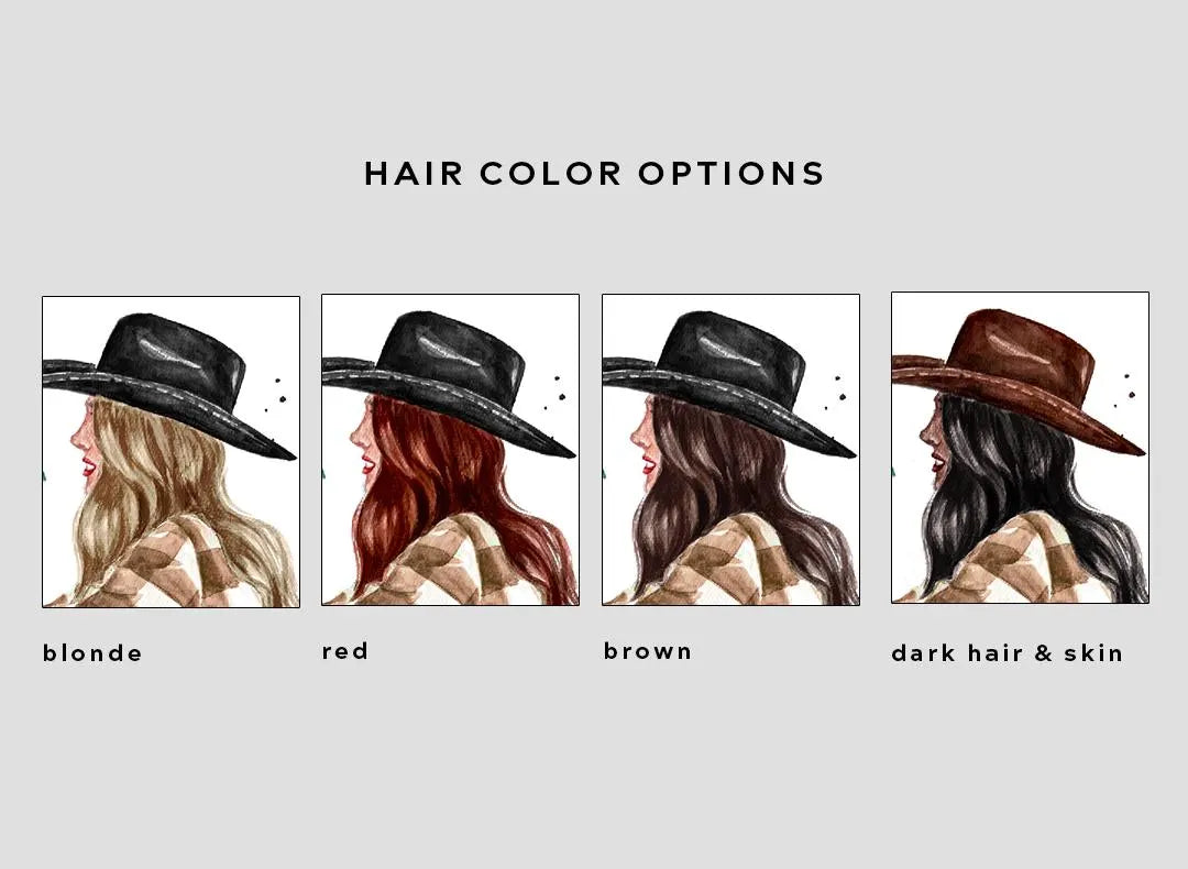 Done and Dusted book art print | hair & skin options