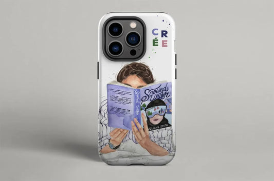 Snowed under book phone case | hair and skin options