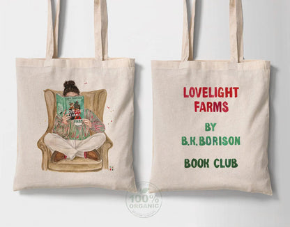 Lovelight Farms book tote bag | hair and skin options