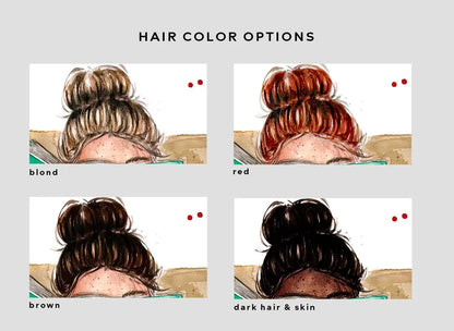 Lovelight Farms book art print | hair and skin options