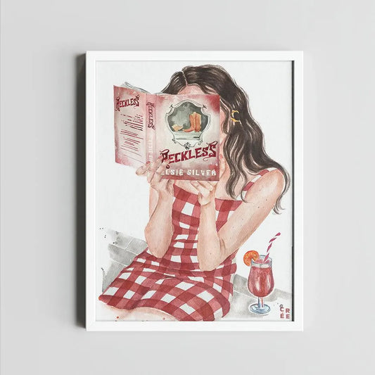 Reckless by Elsie Silver book art print | hair options