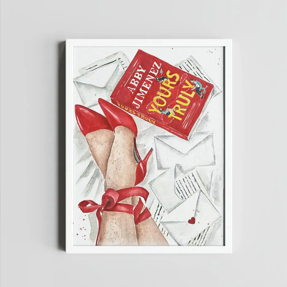 Yours Truly book art print | skin options