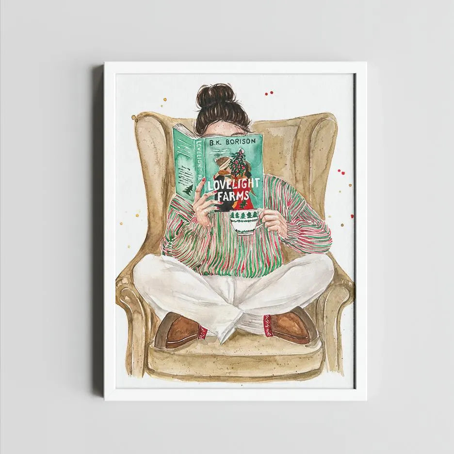 Lovelight Farms book art print | hair and skin options