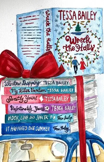 Tessa Bailey books collection tote bag