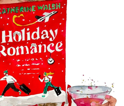 Holiday Romance by Catherine Walsh book t-shirt | hair and skin options