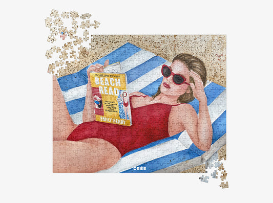 Beach read book | 500 pcs jigsaw puzzle in metal box