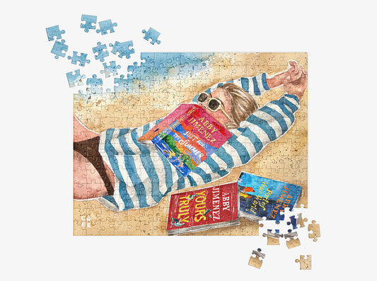 Part of Your World series, Abby Jimenez books collection | 500 pcs jigsaw puzzle in metal box