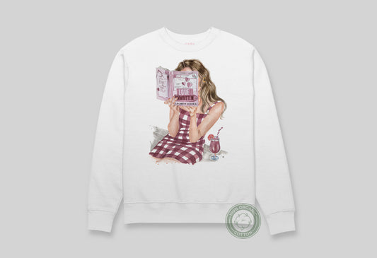 Love Unwritten book sweatshirt | hair options