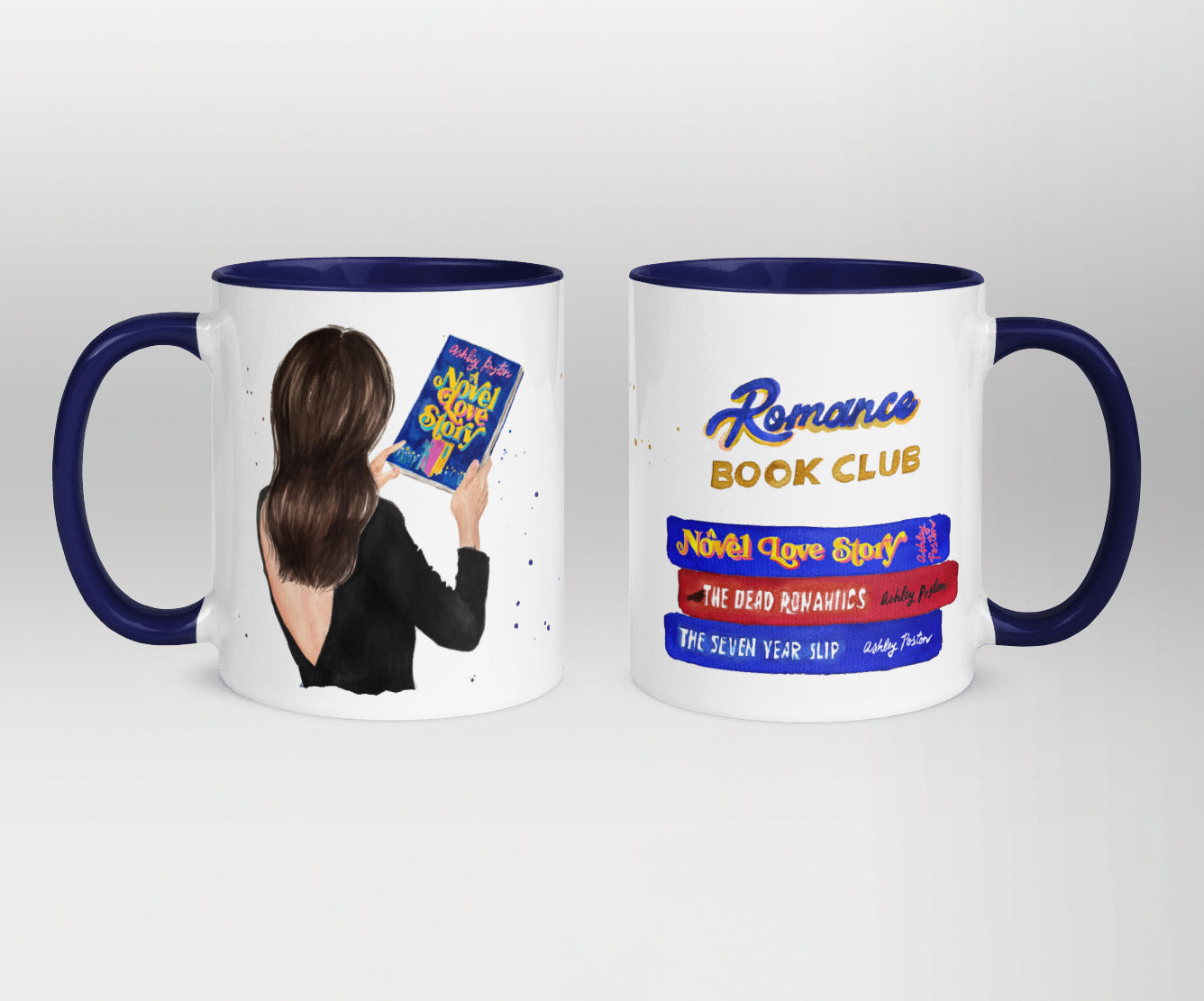 A Novel Love Story  book ceramic mug | hair and skin options