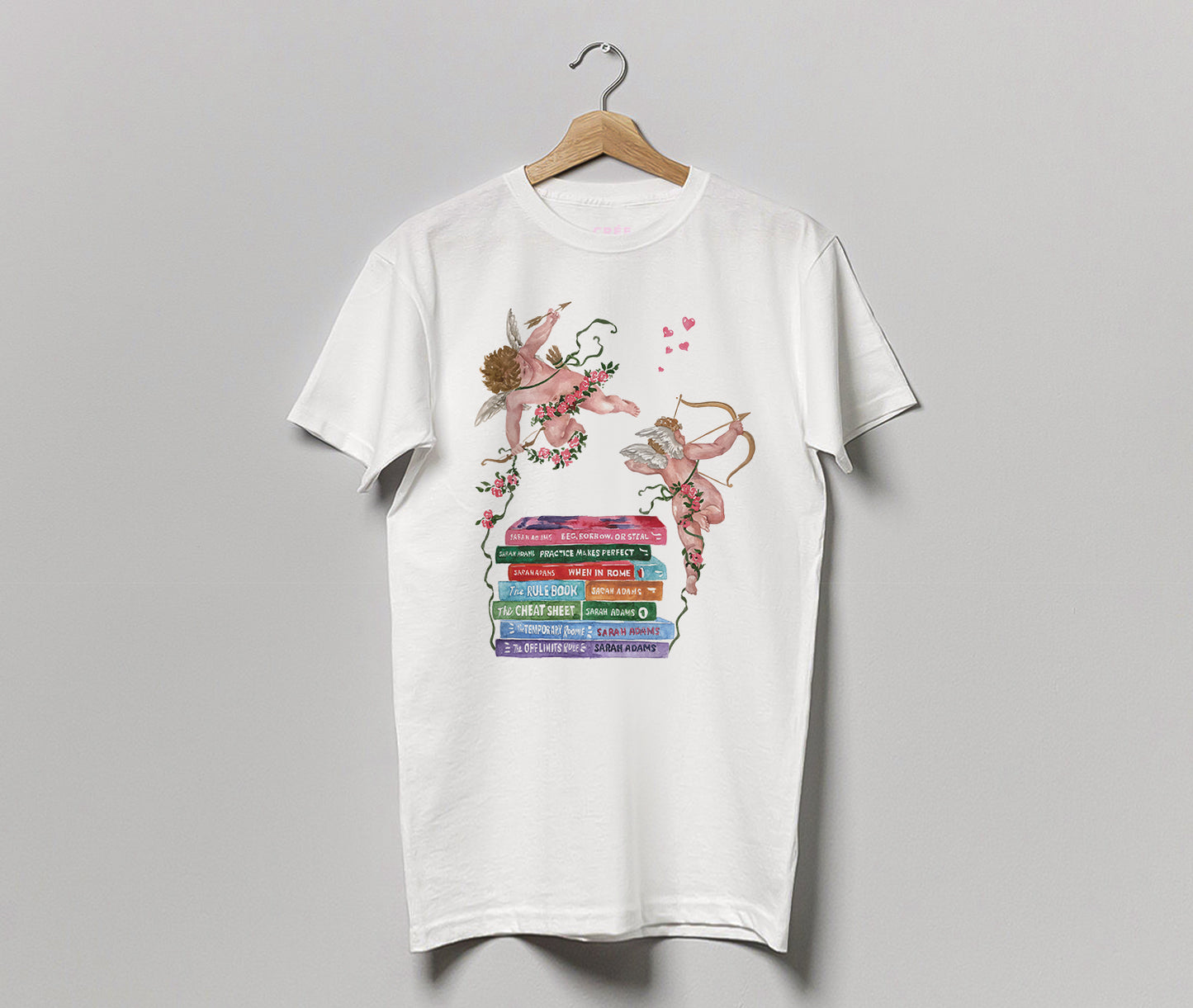 Sarah Adams books collection t-shirt